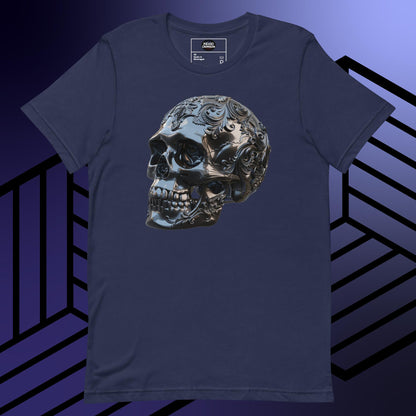 IndigoCrimson Silver Skull Tee